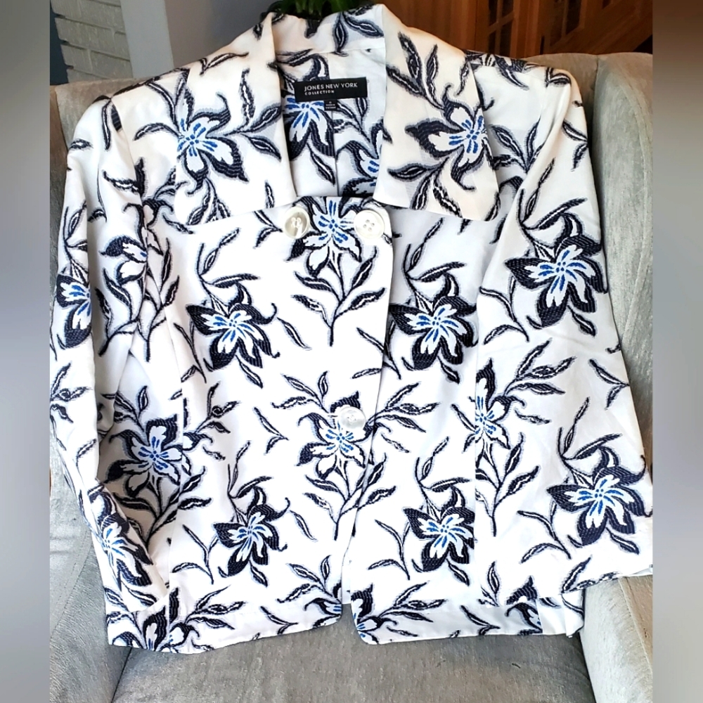 Jones New York spring summer Blazer Jacket size 6